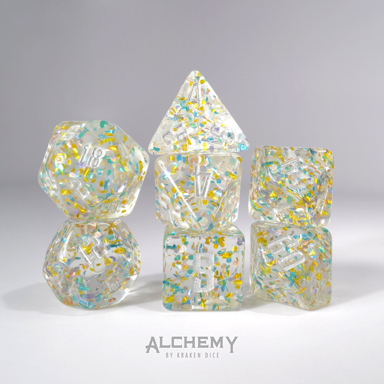 Gold and Blue Fragments by Alchemy Dice